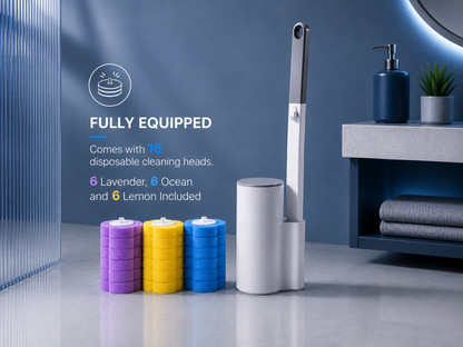 FlushBrush Complete Kit | Includes 18 Heads